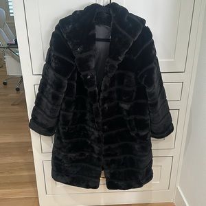 Apparis Celina Long Coat. Black. Size Small